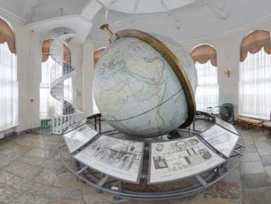 Кунсткамера: астрономическая обсерватория и Большой Готторпский глобус