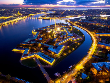 Ночной Петербург: Петропавловская крепость + разводные мосты на теплоходе