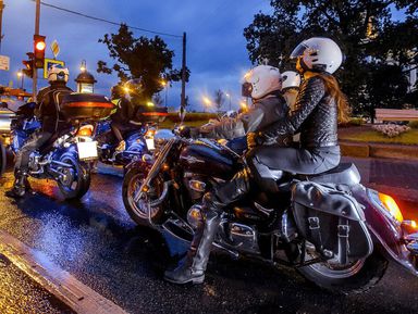 Ночной мототур — мосты и мотоциклы