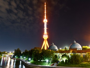Огни ночного Ташкента
