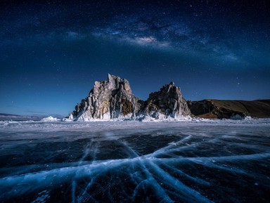 Ночь на льду Байкала