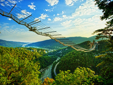 Парк аттракционов SkyPark: кавказская природа с высоты