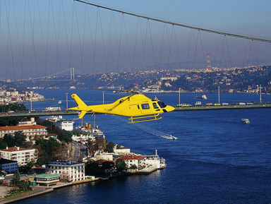 Полёт на вертолёте над Стамбулом
