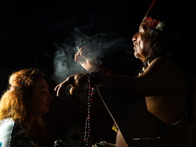 Церемония Темаскаль в майянской деревне
