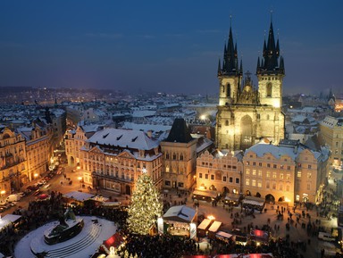 Огни рождественской Праги