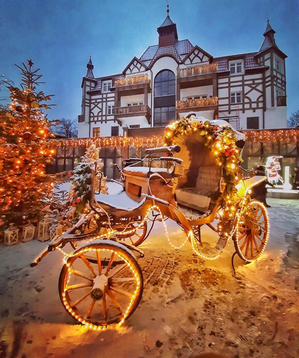 Новый год в европейской атмосфере и города с открыток