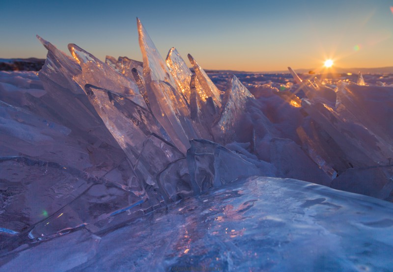 Алмазное сияние байкальского льда